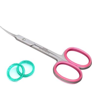 Cuticle Scissors Curved Multipurpose Little Beauty Nail Scissors Manicure Pedicure Eyebrows Eyelash Nose Beard Mustache Hair Trimming Grooming Shears for Men Women (Silver 4.5 Inch) 4.5 Inch Silver - Buy Online on SooperMarket.com