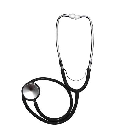 Dual Head EMT Aluminium Lightweight Doctors Nurses Vet Student Medical Stethoscope - Black