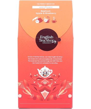 English Tea Shop Organic Beetroot Apple & Blueberry (15 Pyramids) 30 g - Buy Online on SooperMarket.com