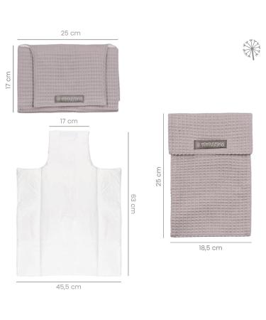 Buy Mimuselina 2 Pack: Portable Baby Changing Pad & Diaper Bag - Foldable Water-Repellent Dirt-Repellent Waffle Mouse Design - Ideal for On-the-Go Parents - Buy Online on SooperMarket.com