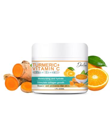 Vitamin C Face Cream - Vitamin C Cream with Hyaluronic Acid 50ml - Face Moisturiser to Nourish Skin - Smooth Lines & Boost Glow - With Vitamin C and Super Citrus For Radiant - Healthy Skin