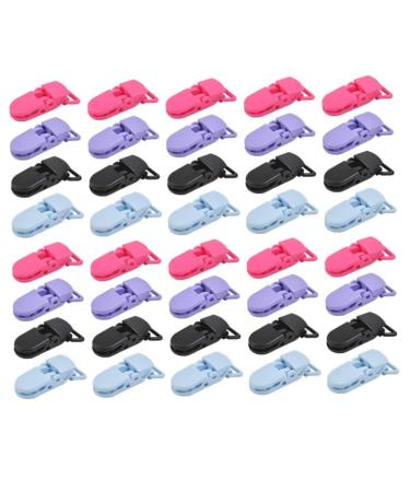 Baby dummy pacifier clips plastic -hoses -Crock -cut angle -schnuller -schnuller -hurtor color baby dummy pacifier clips for baby pacifier bib -clips DIY -trade 50 PCs