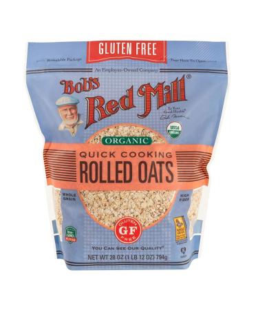 Bob's Red Mill Gluten Free Organic Quick Cooking Oats, 32 Ounce