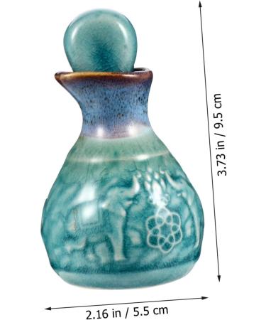 Cabilock 1 Set Aromatherapy Bottle Ceramic Oil Bottle Japanese Soy Sauce Ceramic Essential Oil Perfume for Perfume Ceramic Oil Dispenser Mini Vintage Ceramics Soy Sauce Bottle 9.5X5.5cm Blue - Buy Online on SooperMarket.com