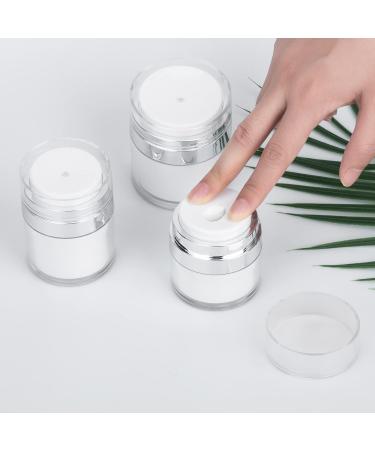 2PCS 30ml Airless Pump Cosmetic Bottles- Refillable Travel Cream Jars - Buy Online on SooperMarket.com