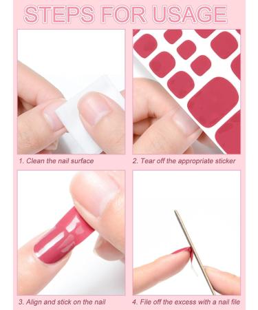 Kalolary Toenail Polish Stickers - 16 Sheets Full Cover Self Adhesive Toe Nail Art Decals for Pedicure - DIY Feet Nail Design Decorations - Buy Online on SooperMarket.com