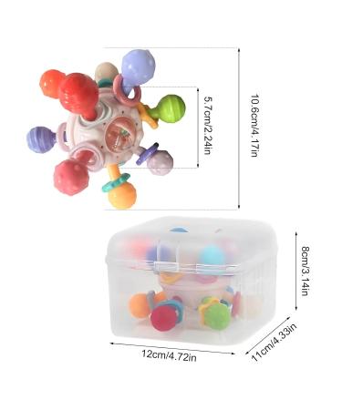 BAOK Biting Toys for Babies - Sensory Rattling Bite Rings & Teething Shaker Toys - International Shipping Available - Buy Online on SooperMarket.com