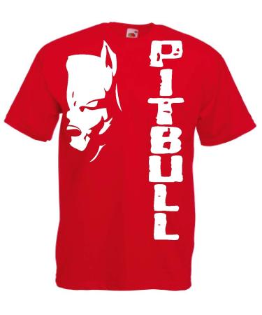 Generico t-Shirt Pitbull Fight Dog Kickboxing Boxing Gift Idea 12 Colors also for Children L Red