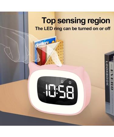 Buy Aoreun Digital Alarm Clock for Kids - Cute Cat Design Dual Alarm Night Light 18 Music 5 Brightness Modes - Perfect Children's Gift - Buy Online on SooperMarket.com