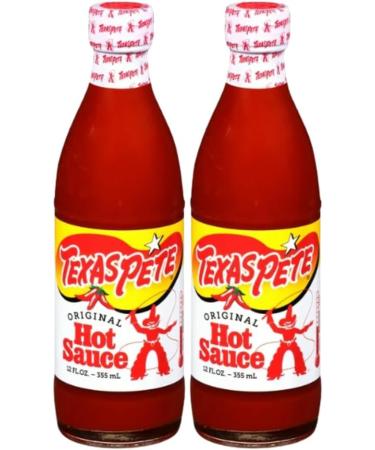 Texas Pete Hot Sauce 340g | Hot sauce with Medium Heat | Perfect Spread over Pizza Burgers and Nachos | Imported from America | Pack of 2 - Buy Online on SooperMarket.com