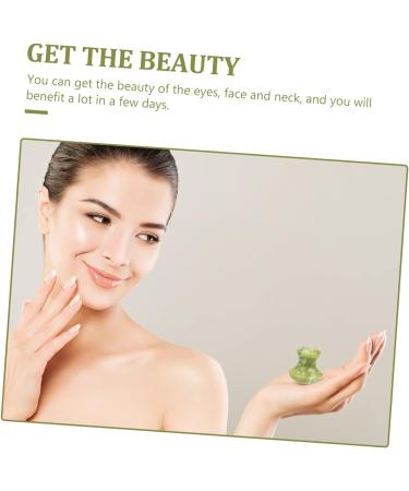 FOYTOKI 2pcs Gua Sha Roller Gua Sha Face Roller Darcy Facial Roller Scratchboard Tools Remove Wrinkles Skin Roller for Face Mushroom Shaped Guasha Board Scraper Tool Eye Massage Set Jade - Buy Online on SooperMarket.com