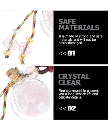 Minkissy 1pc Essential Oil Perfume Bottle Car Diffuser Auto Perfume Bottle Pendant Car Hanging Car Crystal Hanging Accessories Car Interior Ornament Crystal Car Glass Five Elements Stone Assorted Color - Buy Online on SooperMarket.com
