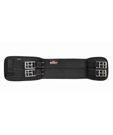 Saddle belt made of neoprene Start Elastic neoprene dressage collar belt with elastic band short belt for horses riding strap dressage long belt black dressage (black 40 cm) 40 cm black