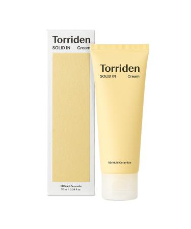 TORRIDEN SOLID-IN Ceramide Cream 2.4 fl oz | Ceramide Moisturizer for Healthy Skin Barrier Soothing Nourishing | Fragrance-free Alcohol-free | Vegan Clean Cruelty-Free Korean Skin Care