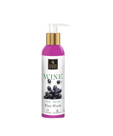 Good Vibes Wine Face Wash - 120 ml - Skin Firming Moisturizing and Softening