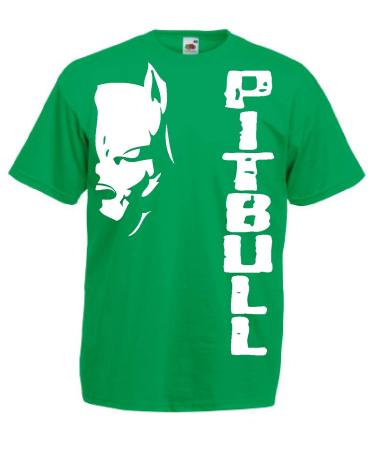Generico t-Shirt Pitbull Fight Dog Kickboxing Boxing Gift Idea 12 Colors also for Children XXL Green