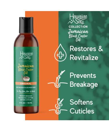 Hawaiian Silky Jamaican Black Castor Hair & Body Oil - Nourishing and Hydrating Formula - Buy Online on SooperMarket.com