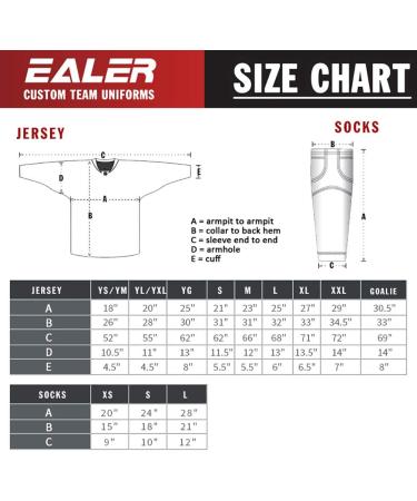 Ealer HS80 Series Solid Color Dry Fit Practice Ice Hockey Socks - Men's & Boys' Size XS (51/56 cm) - Orange - Senior Junior Adult Youth - Buy Online on SooperMarket.com