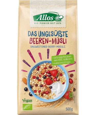 MUESLI with Berry Fruit Without Added Sugar BIO 500 g - ALLOS