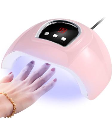 Yurayisen Nail Dryer Curing Lamp LED UV Nail Lamps for Gel Nail Polish with USB Plug 3 Timer Auto Sensor Smart Sensor Manicure and Pedicure Nail Art Tools for Home and Salon Pink - Buy Online on SooperMarket.com
