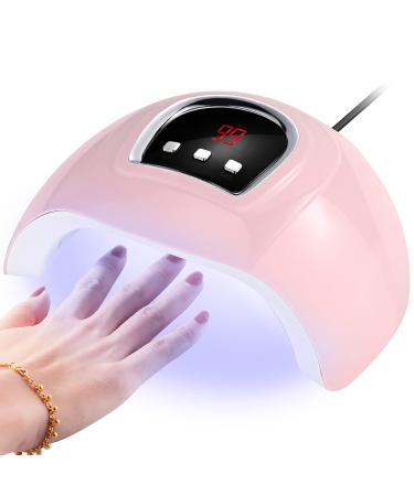 SANON UV LED Nail Lamp 54W 18 Light Beads Nail Lamp for Gel Polish Auto Sensor UV Nail Lamp with 3 Timer Setting