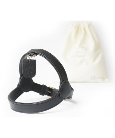 Muki & Co dog dishes - double -aged adjustable comfortable safe - for extra small small and medium -sized dogs - black -size XS (33-37 cm) XS black