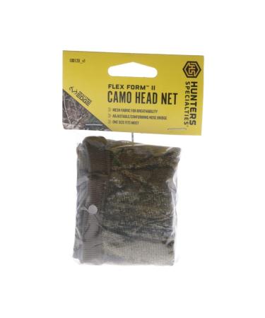 HUNTERS SPECIALTIES Lightweight Realtree Edge Camo Headnet with Adjustable Nose Bridge - Outdoor Turkey Hunting Gear Accessory