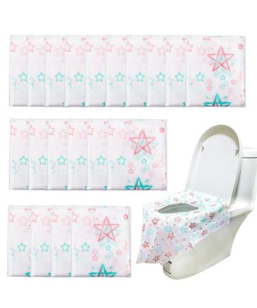 Homgaty 20 Pack Toilet Seat Covers Disposable  Extra Large XL Portable Potty Seat Covers for Kids and Toddler Potty Training or Home Travel Public Toilet Use(with Stick Tape Individually Wrapped) - Buy Online on SooperMarket.com