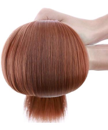 Silk-co One Piece Wire in Hair Extensions 20inch Long Straight Hairpiece No Clip Synthetic Hair Wire String Redish Brown - Buy Online on SooperMarket.com