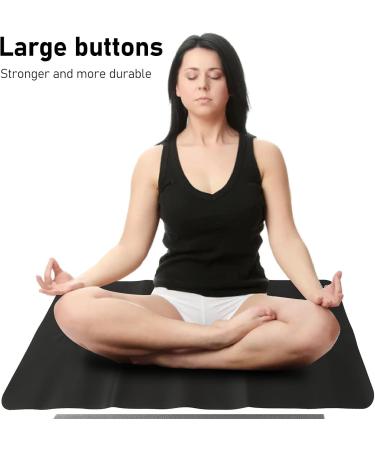 Large Black Grounding Mat for Pain Relief & Improved Sleep - Durable Anti-Static Design for Older Feet - Buy Online on SooperMarket.com