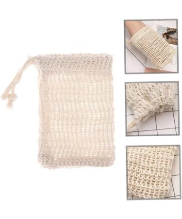 Buy Soap Bags with Drawstring - Sisal Fiber Exfoliating Pouch for Foaming & Drying (2 Pcs) - Best Soap Saver for Smooth Skin - Buy Online on SooperMarket.com