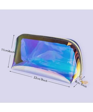 Travel Bottles for Toiletries - Colourful Waterproof PVC Cosmetic Bag & Leak-Proof Refillable Squeezeable Bottles - Buy Online on SooperMarket.com