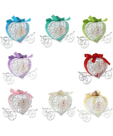 Lodokdre Metal Carriage Gift Box Gift Box Decoration - champagne + white - Buy Online on SooperMarket.com