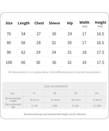 DovFanny Baby Romper Suit | Solid Color Knit Jumpsuit for Newborns | Winter Outfit with Hat (6-12 Months, White) - Buy Online on SooperMarket.com