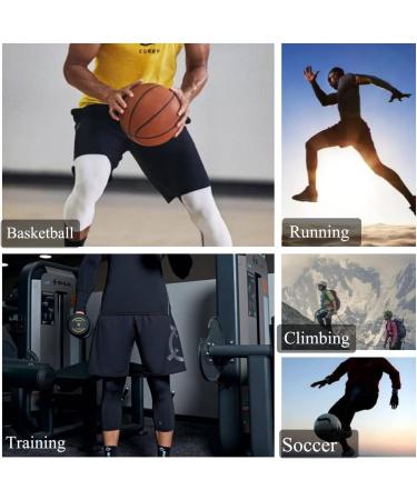 SMATSTYLE Men's Compression Pants | Breathable & Fast-Drying Running Trousers | Functional Sports Tights in Whitish-Gray - Buy Online on SooperMarket.com