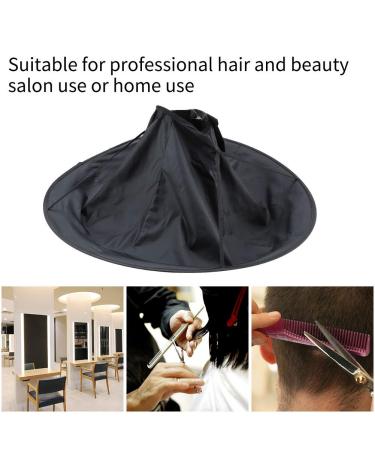 Premium Black Haircut Cape for Adults | Haircase Slope Salon Dress & Umbrella Cloak - International Shipping - Buy Online on SooperMarket.com