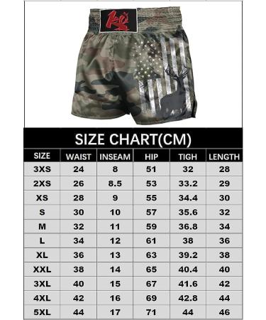 Men's Red Cross X Muay Thai Boxing Shorts - Large Lotus | Gym Sports Trunks - Buy Online on SooperMarket.com