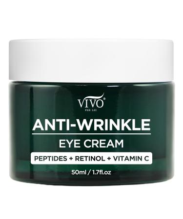 Vivo Per Lei Vitamin C Eye Cream - Anti-Aging Retinol & Peptide Formula for Puffiness Wrinkles & Dark Circles - 1.7 Fl. Oz - Buy Online on SooperMarket.com
