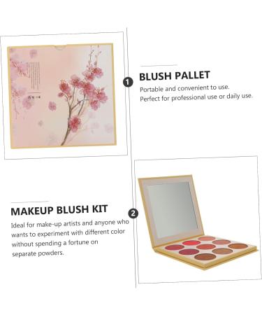 BELLIFFY 1pc 9 Loose Powder Makeup Palette Pressed Powder Pallet Cosmetic Powder Blush Makeup 9 Blush Shade - Buy Online on SooperMarket.com
