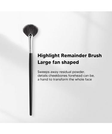 Buy Fan Brush Makeup - Soft Bristles Highlighter Brush for Flawless 3D Application | International Shipping Available - Buy Online on SooperMarket.com