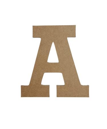 6 Wooden Craft Letter A Unfinished  Rockwell Font  Craft Cutout on 1-8 MDF 6 on 1/8 Thick MDF A