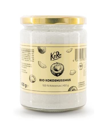 KoRo - Organic coconut butter 450 g - Vegan gluten-free free from additives - Naturally creamy coconut butter from controlled organic cultivation