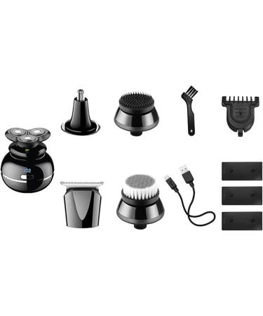GeRRiT Electric Shaver for Men - 5 in 1 Bald Head Shavers IPX7 Waterproof Rotary Razor & Beard Trimmer Grooming Kit Fast Charging & USB Rechargeable - Buy Online on SooperMarket.com