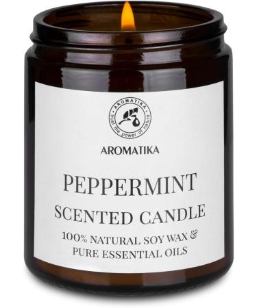 Peppermint Fragrance Candle 150g | 100% Essential Oil | Soy Wax Aromatherapy | Perfect Gift for Mother's Day & Birthdays - Buy Online on SooperMarket.com