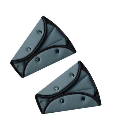 Kid Seat Belt Car Safety Cover Harness Strap Seat Belt Clips Car Safety Kids Seatbelt Shoulder Covers Cars Adjuster Pad for Adults Baby Children (Grey(2pcs))