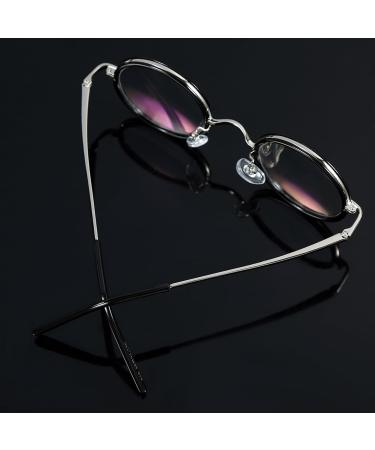 Pongnas Unisex Retro Round Reading Glasses - Stylish 150-Degree Magnifying Specs for Men & Women - 45mm Width - Buy Online on SooperMarket.com
