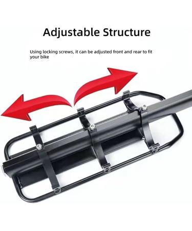 ZTZ Rear Bike Rack - 110 lbs Capacity, Quick Release, Easy to Install | Black - Buy Online on SooperMarket.com