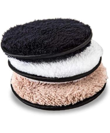 Microfiber Makeup Remover Pads Reusable Face Cloth Soft Facial And Skin Care Wash Cloth Puff Double-Sided Cleansing Wipe (White) White One Size - Buy Online on SooperMarket.com