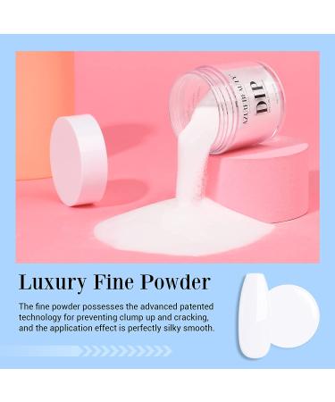 AZUREBEAUTY 2oz White Acrylic Dipping Powder - Long-Lasting, Odor-Free French Manicure Solution | DIY Nail Art Kit | No Lamp Required - Buy Online on SooperMarket.com
