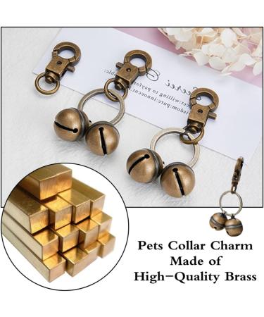 KREDHONG 2 Pairs Extra Loud Cat & Dog Bells Pet Tracker Bells Dog Bells Durable Brass Bells for Pets Collar Charm Pendant Bells for Dogs Cats Harness Training - Buy Online on SooperMarket.com